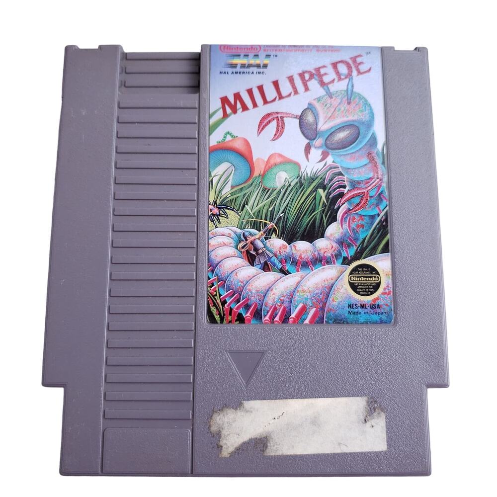 Millipede Nintendo NES Authentic 1987 Cartridge Only Vintage Gaming